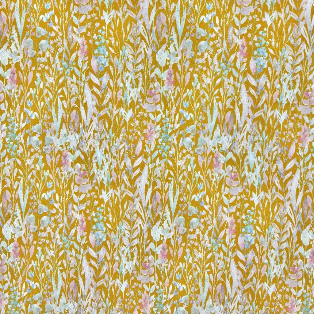 Busy Gardens Cotton Jersey Fabric