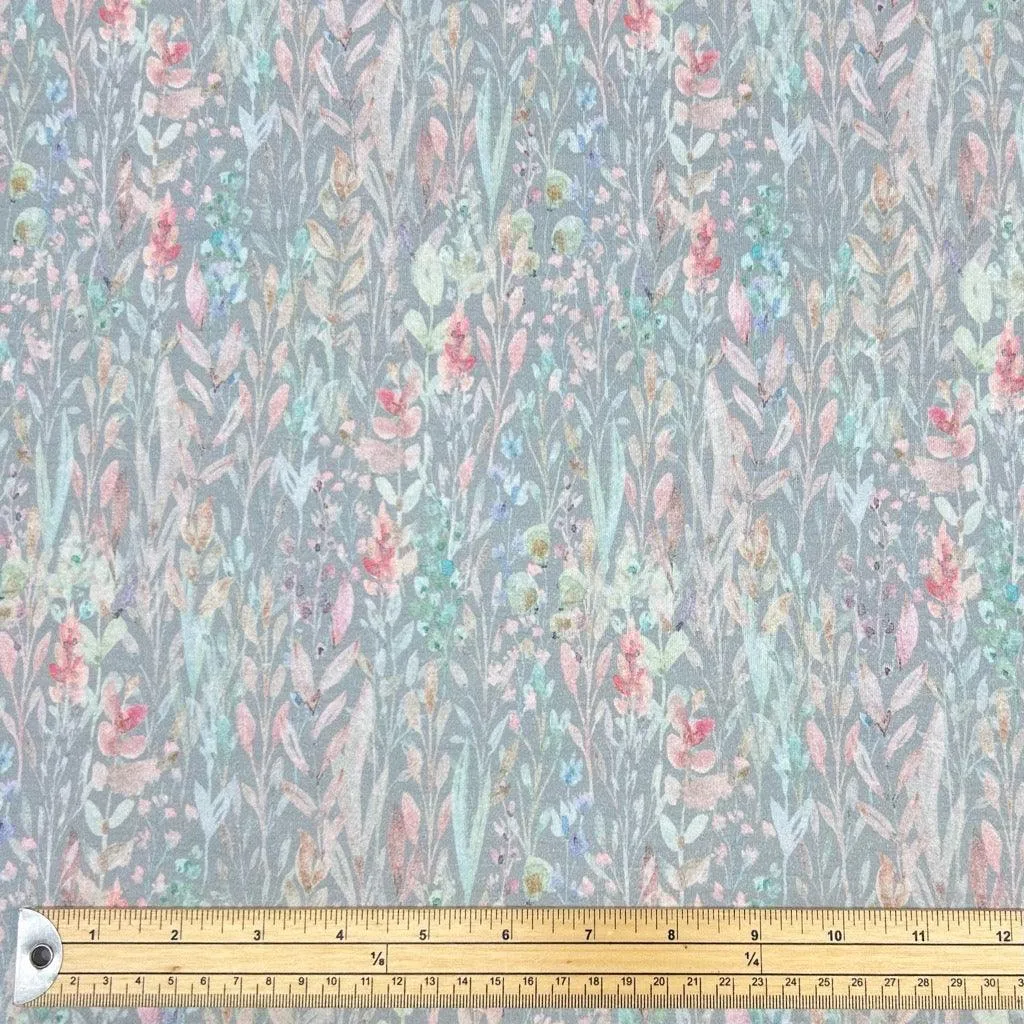 Busy Gardens Cotton Jersey Fabric