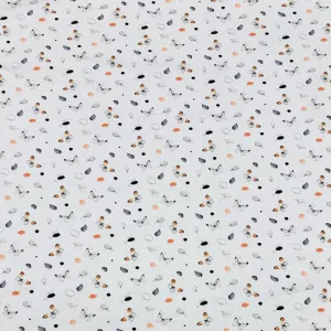 Butterflies and Feathers Cotton Jersey Fabric