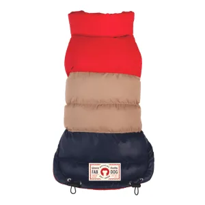 Colorblock Dog Puffer Coat