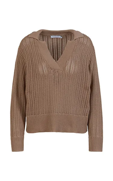 Coster Copenhagen Open Knit Sweater Beige
