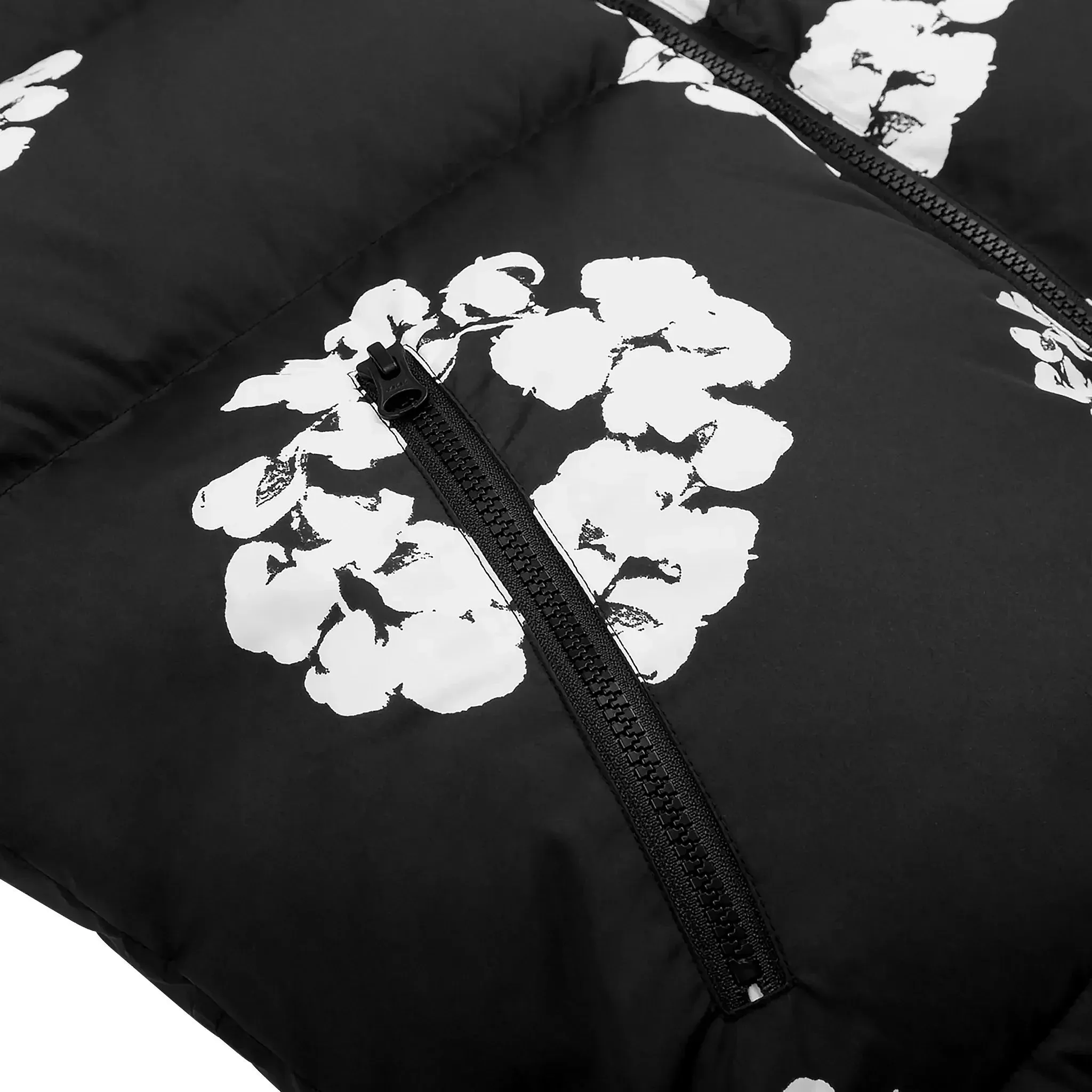 Denim Tears Cotton Wreath Black Puffer Jacket
