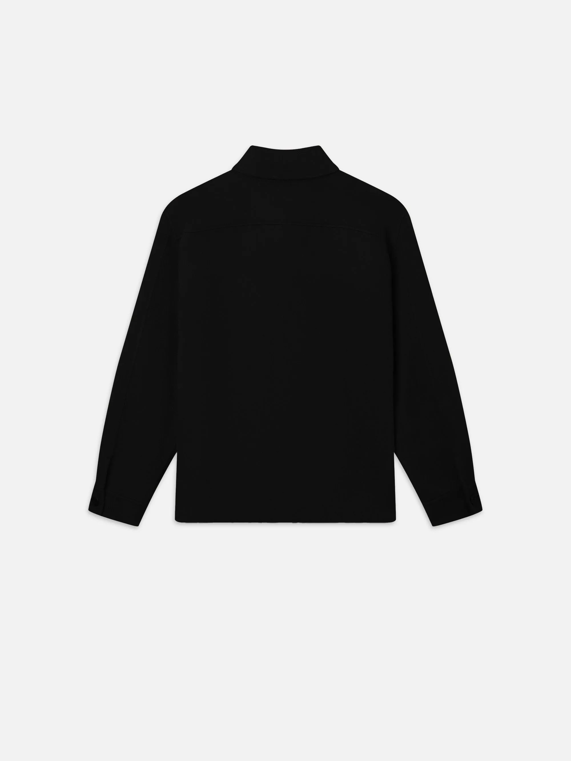 Double Face Shirt Jacket -- Black