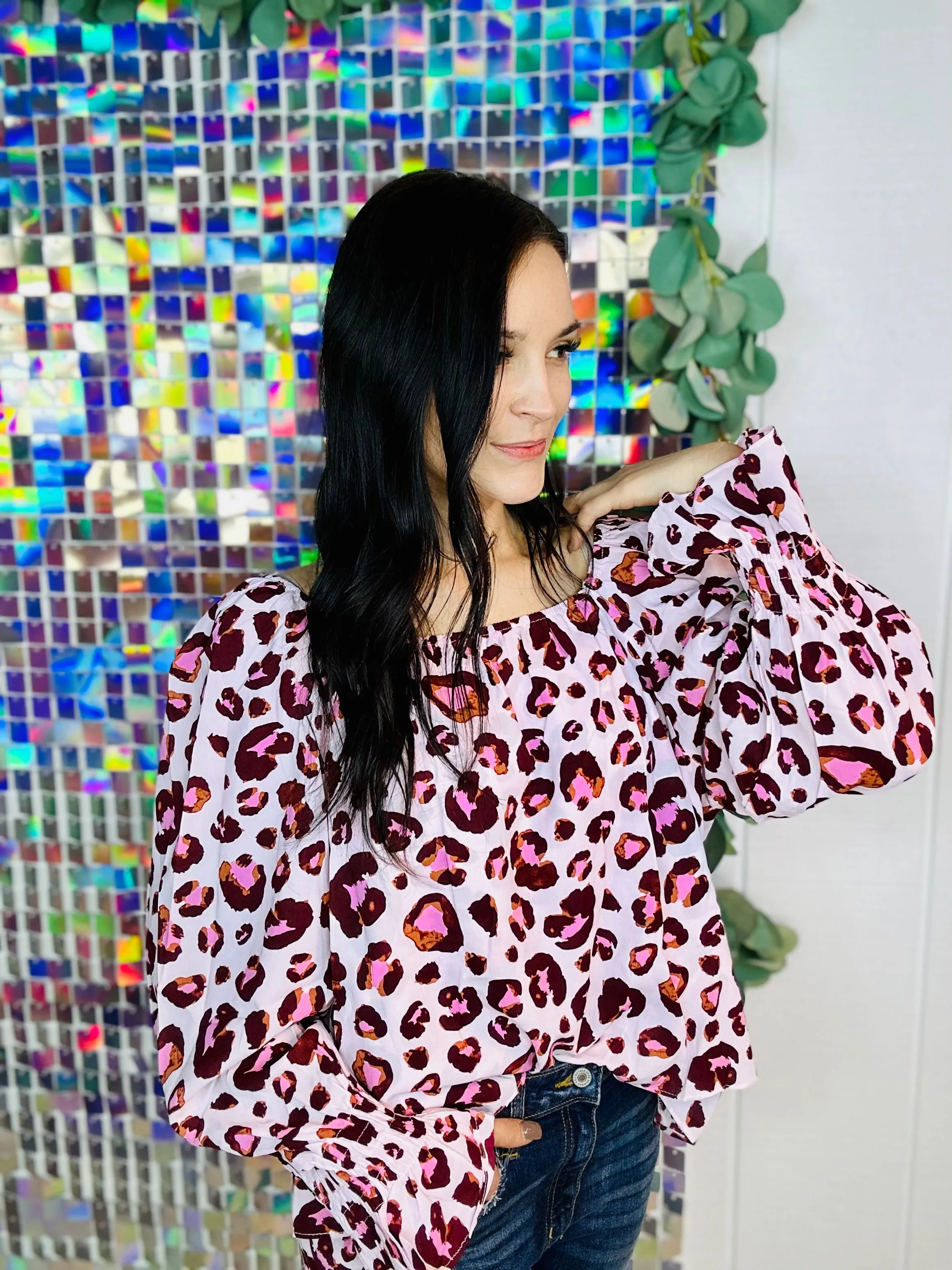 Free Fall Feline Leo Blouse