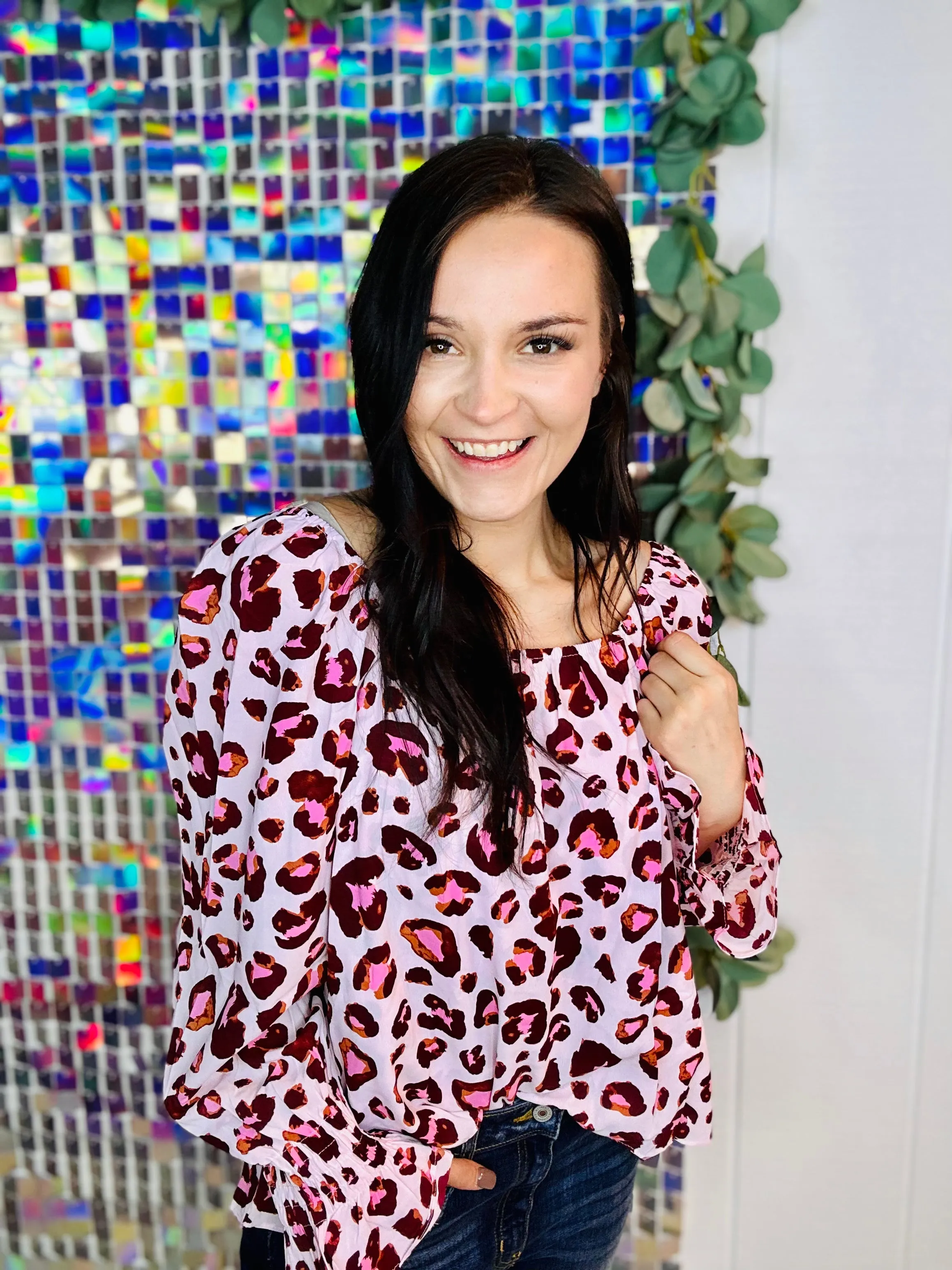 Free Fall Feline Leo Blouse