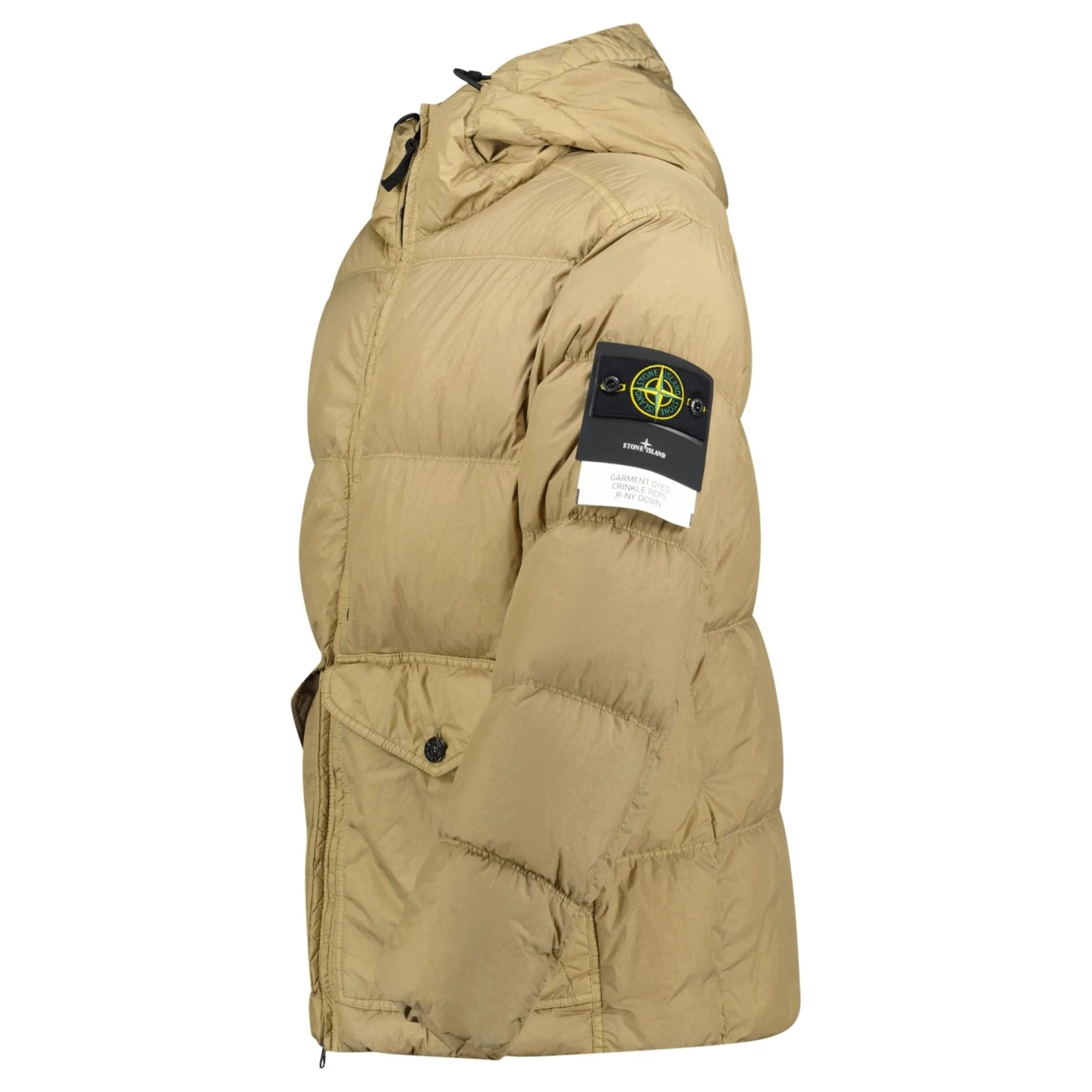 Garment Dyed Crinkle Reps NY Down Jacket  Biscuit Brown