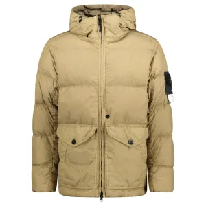Garment Dyed Crinkle Reps NY Down Jacket  Biscuit Brown