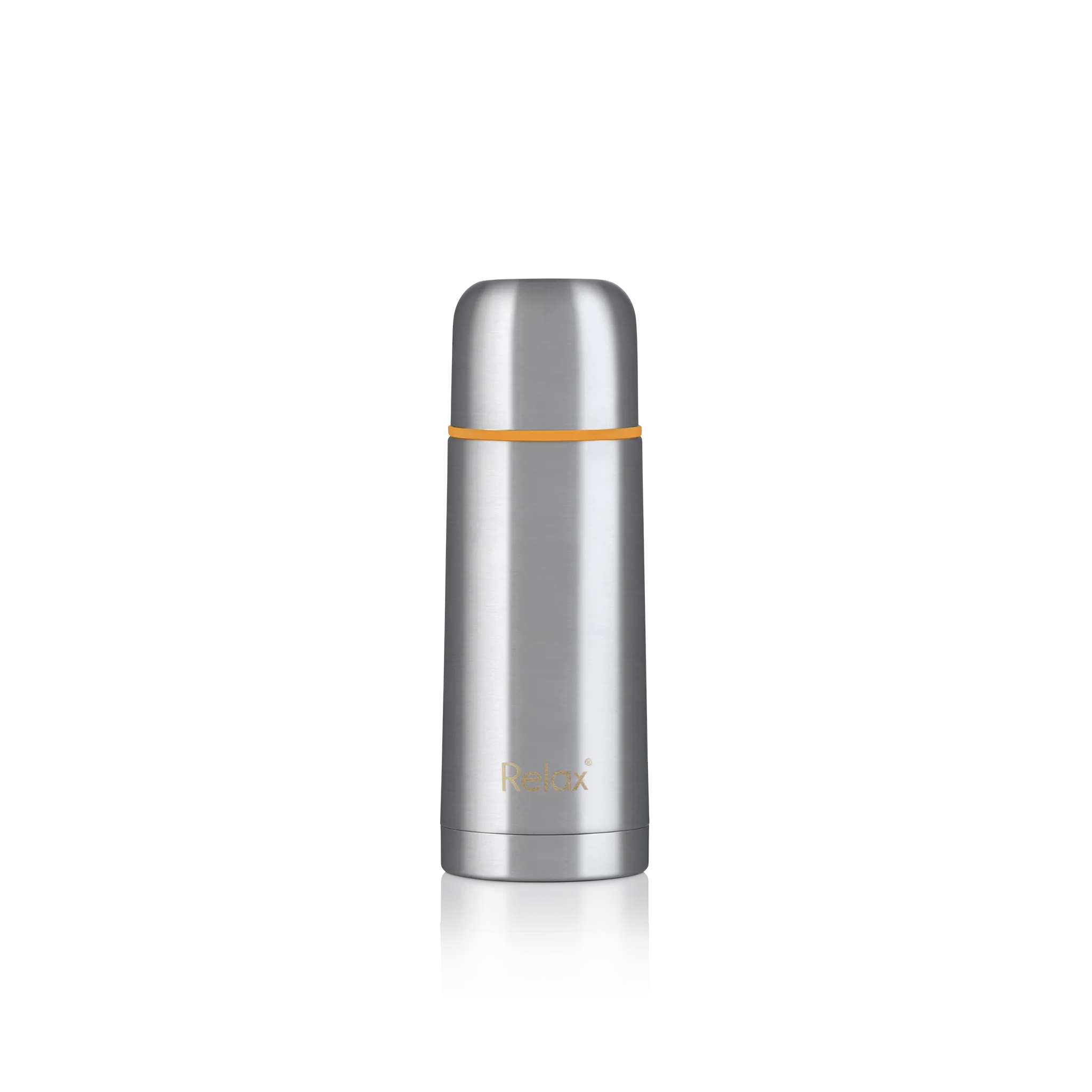 RELAX UTILITAIRE STAINLESS STEEL THERMAL FLASK WITH FREE POUCH - ORANGE