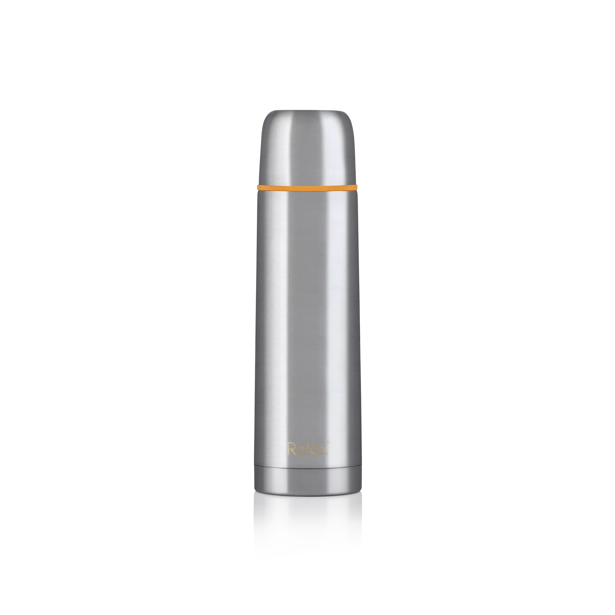 RELAX UTILITAIRE STAINLESS STEEL THERMAL FLASK WITH FREE POUCH - ORANGE