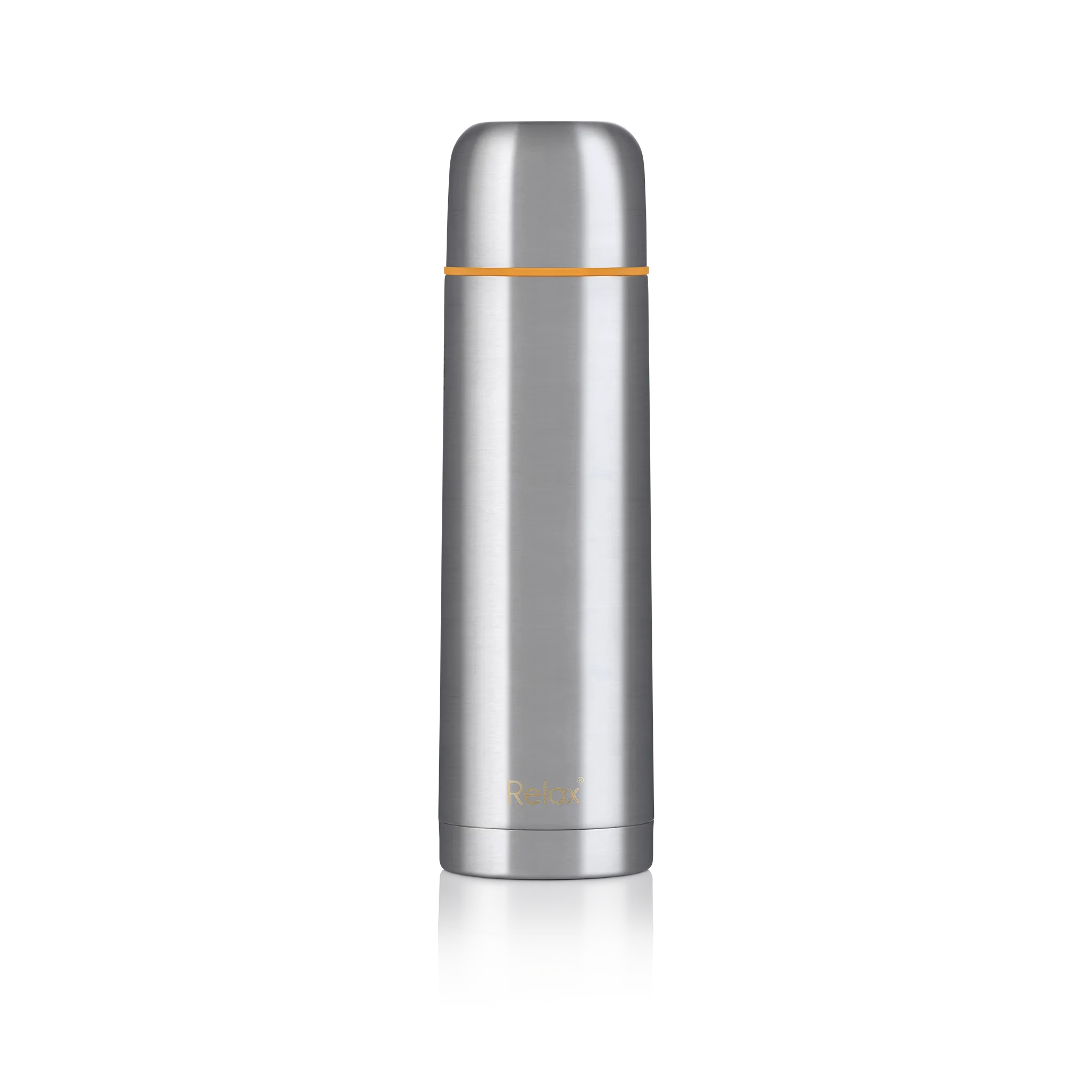 RELAX UTILITAIRE STAINLESS STEEL THERMAL FLASK WITH FREE POUCH - ORANGE