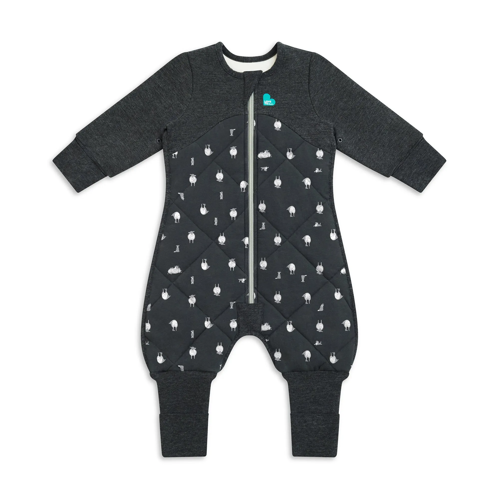 Sleep Suit Organic Warm 2.5 TOG - Lambs Best Friend Charcoal