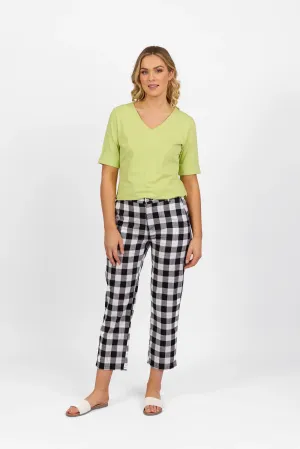 Vassalli Slim Leg 7/8 Rainbow Check